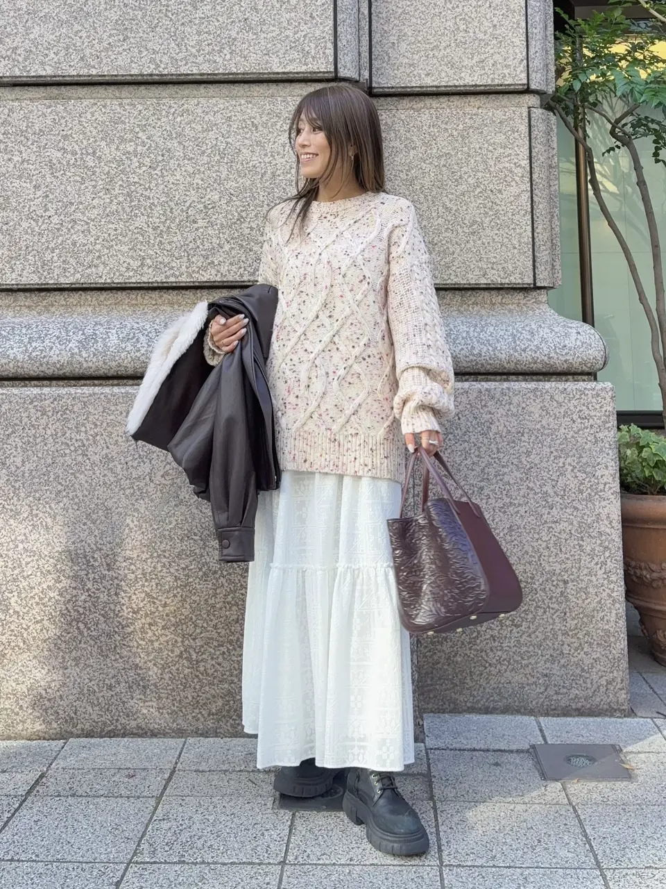 GRACE CONTINENTAL yukimi yonee コーディネート画像