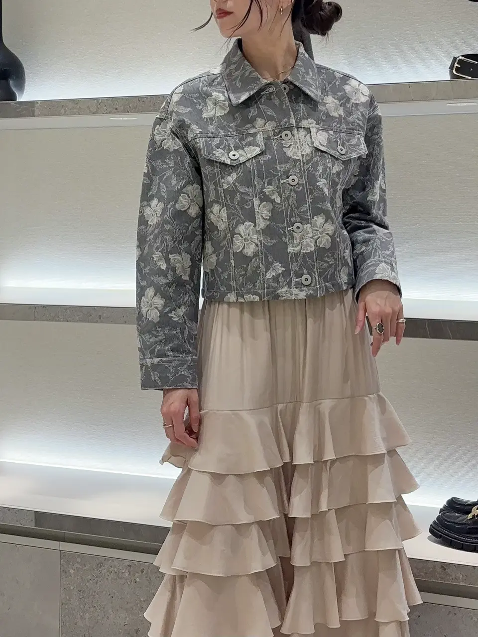 GRACE CONTINENTAL Hikaru Okada コーディネート画像