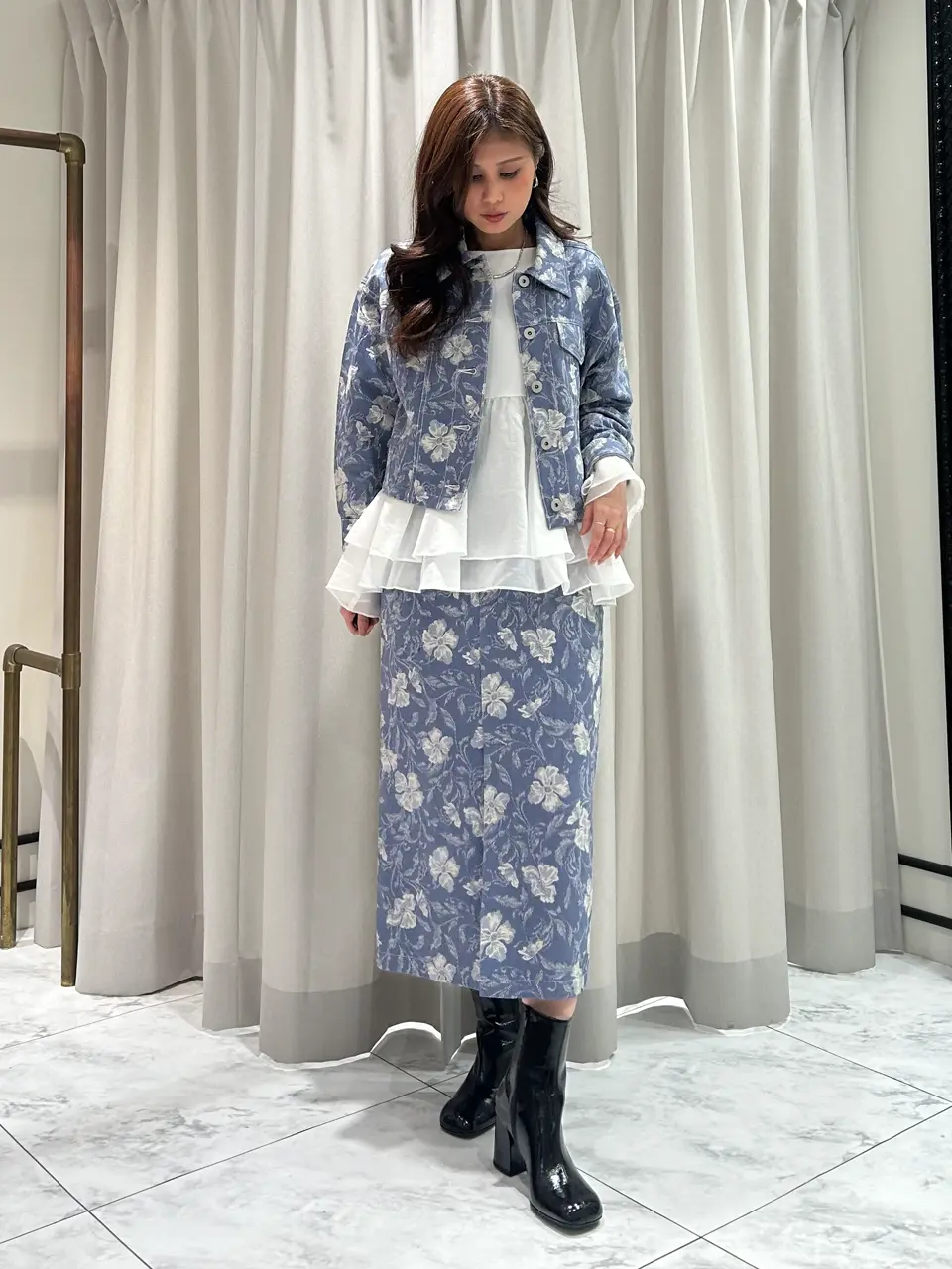 GRACE CONTINENTAL 志田　悠 コーディネート画像