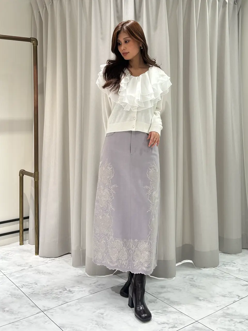 GRACE CONTINENTAL 志田　悠 コーディネート画像