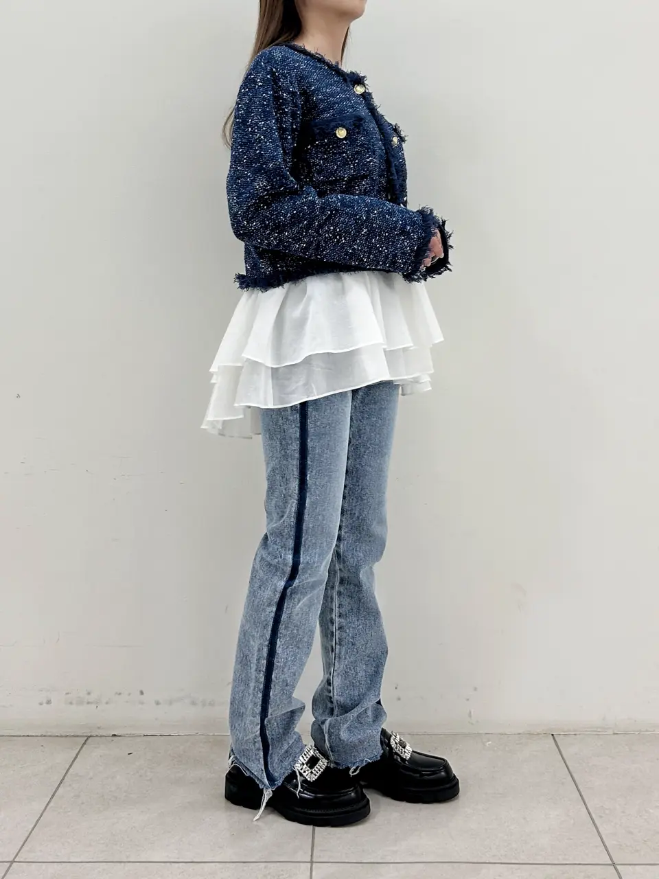 GRACE CONTINENTAL Miu Akamatsu コーディネート画像