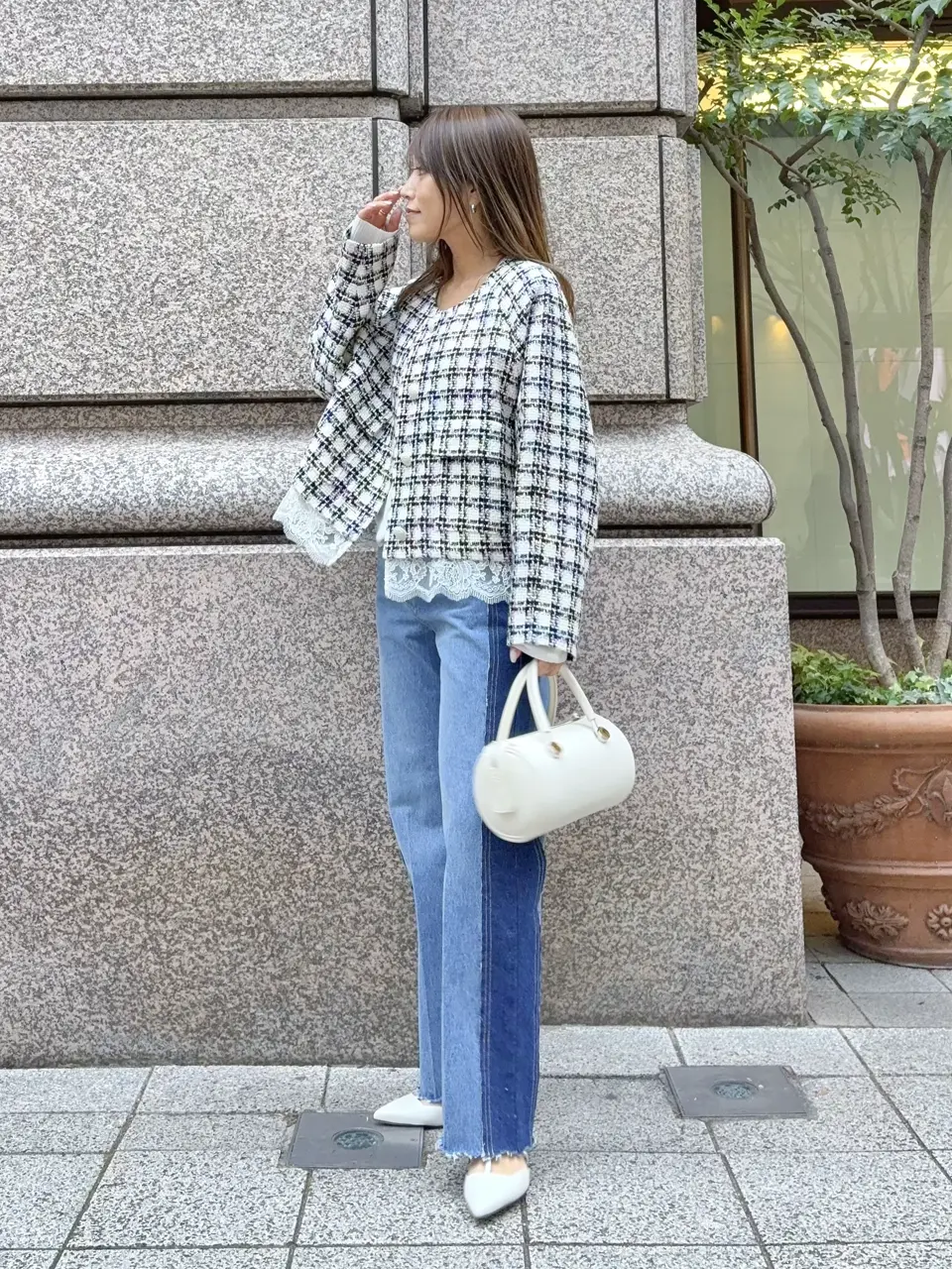 GRACE CONTINENTAL yukimi yonee コーディネート画像