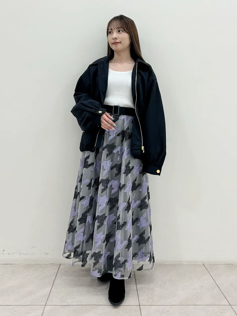 GRACE CONTINENTAL Miu Akamatsu コーディネート画像