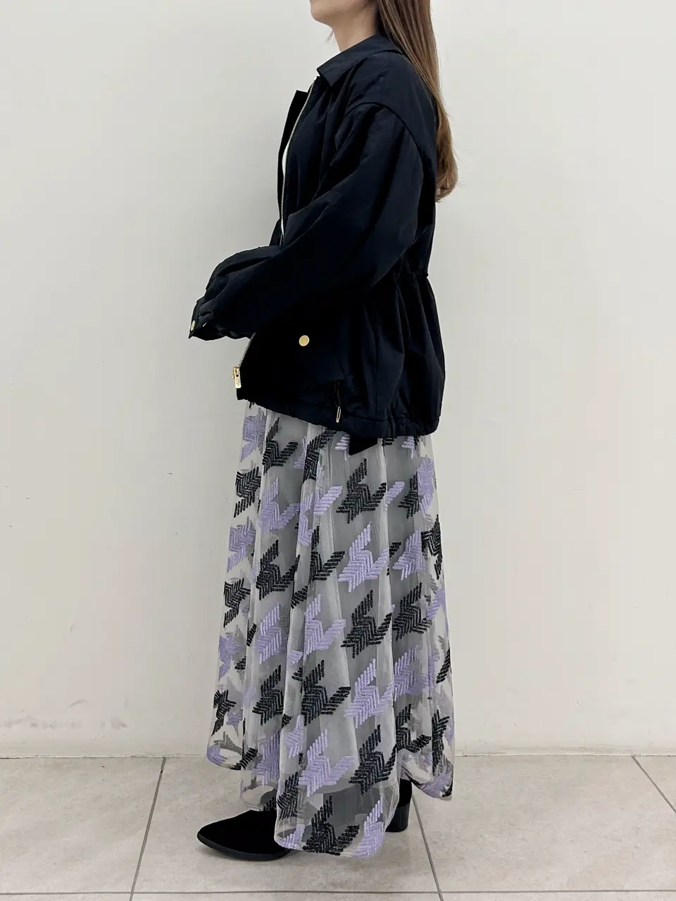 GRACE CONTINENTAL Miu Akamatsu コーディネート画像