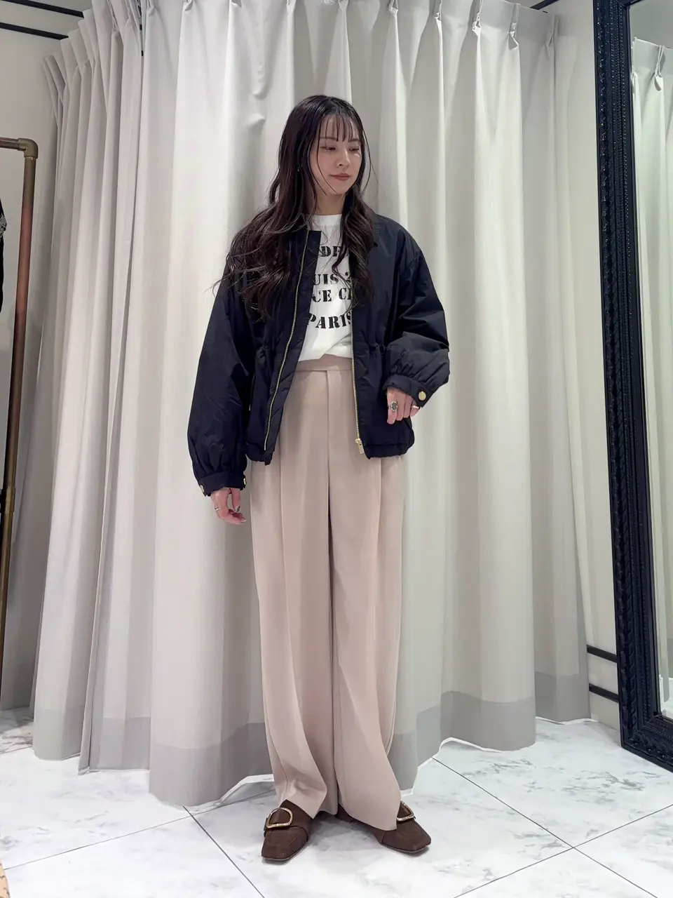 GRACE CONTINENTAL Hikaru Okada コーディネート画像