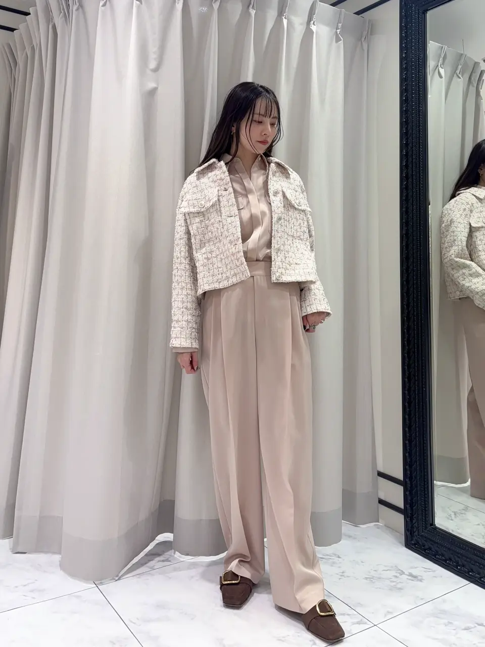 GRACE CONTINENTAL Hikaru Okada コーディネート画像