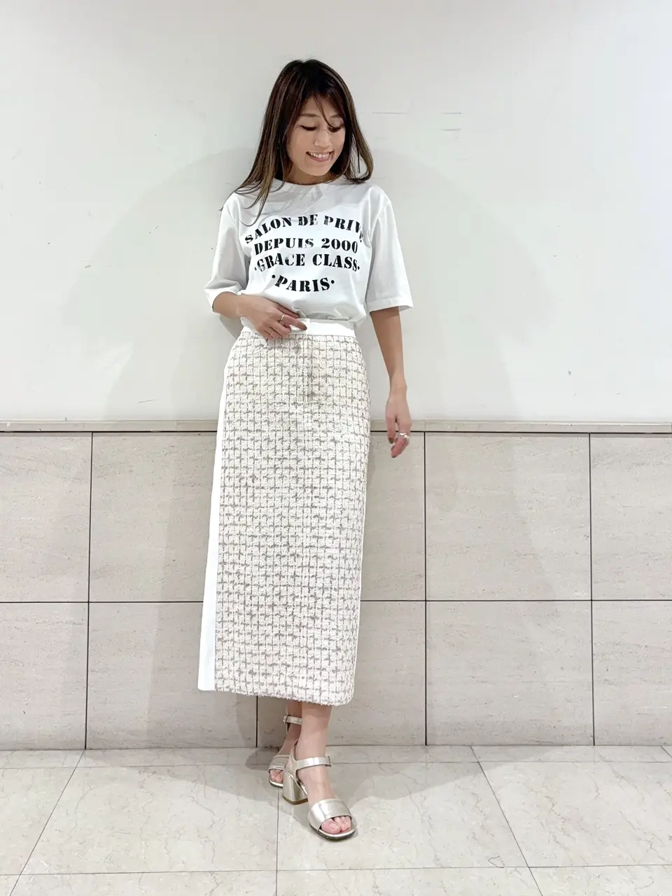 GRACE CONTINENTAL yukimi yonee コーディネート画像