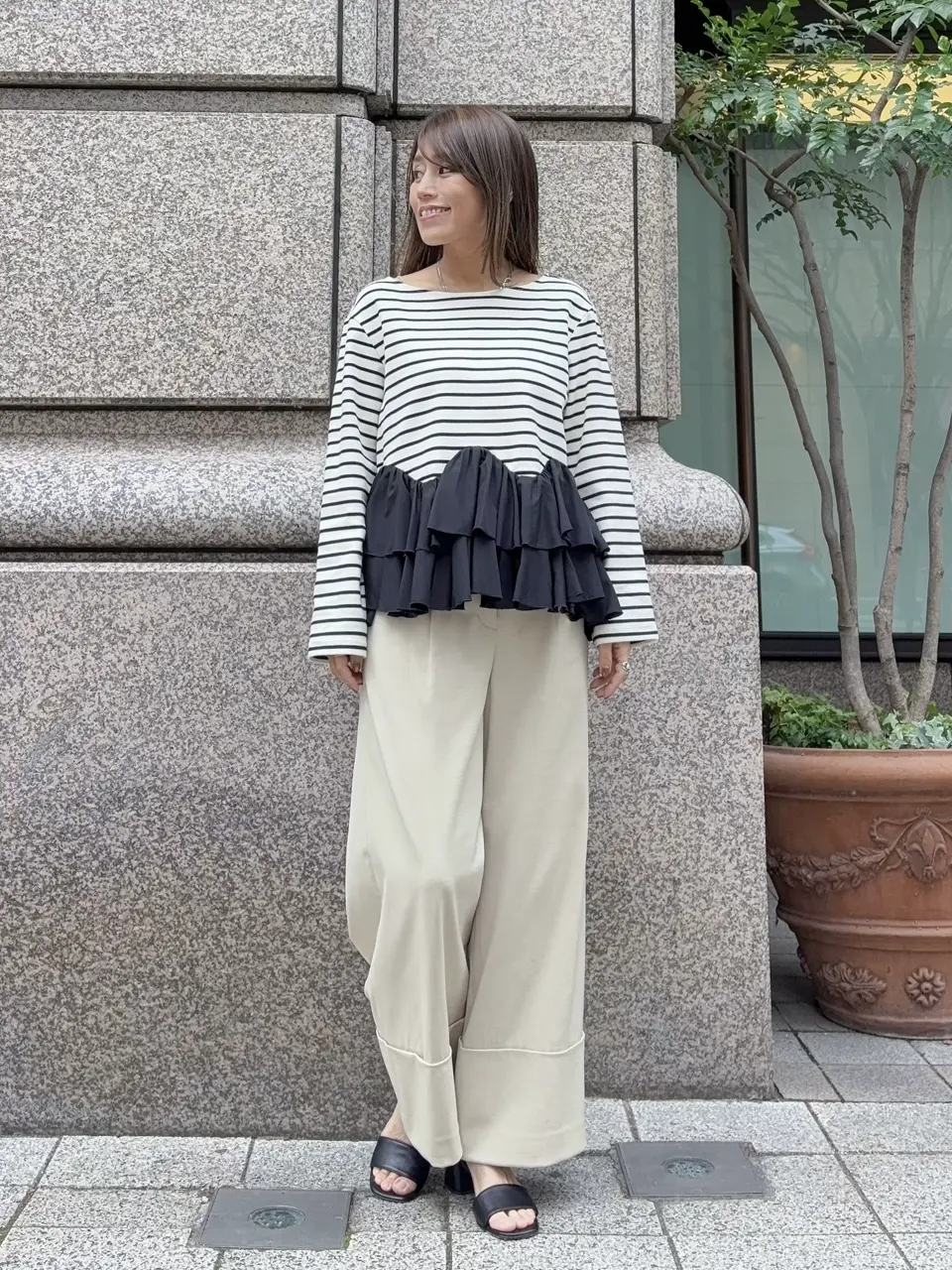 GRACE CONTINENTAL yukimi yonee コーディネート画像