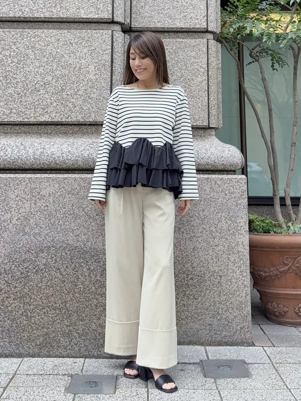 GRACE CONTINENTAL yukimi yonee コーディネート画像