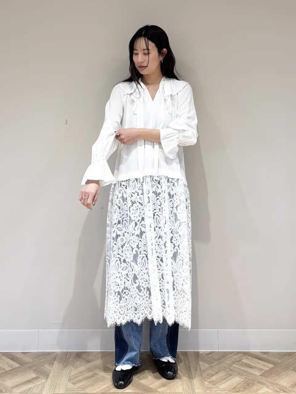 GRACE CONTINENTAL Hikaru Okada コーディネート画像