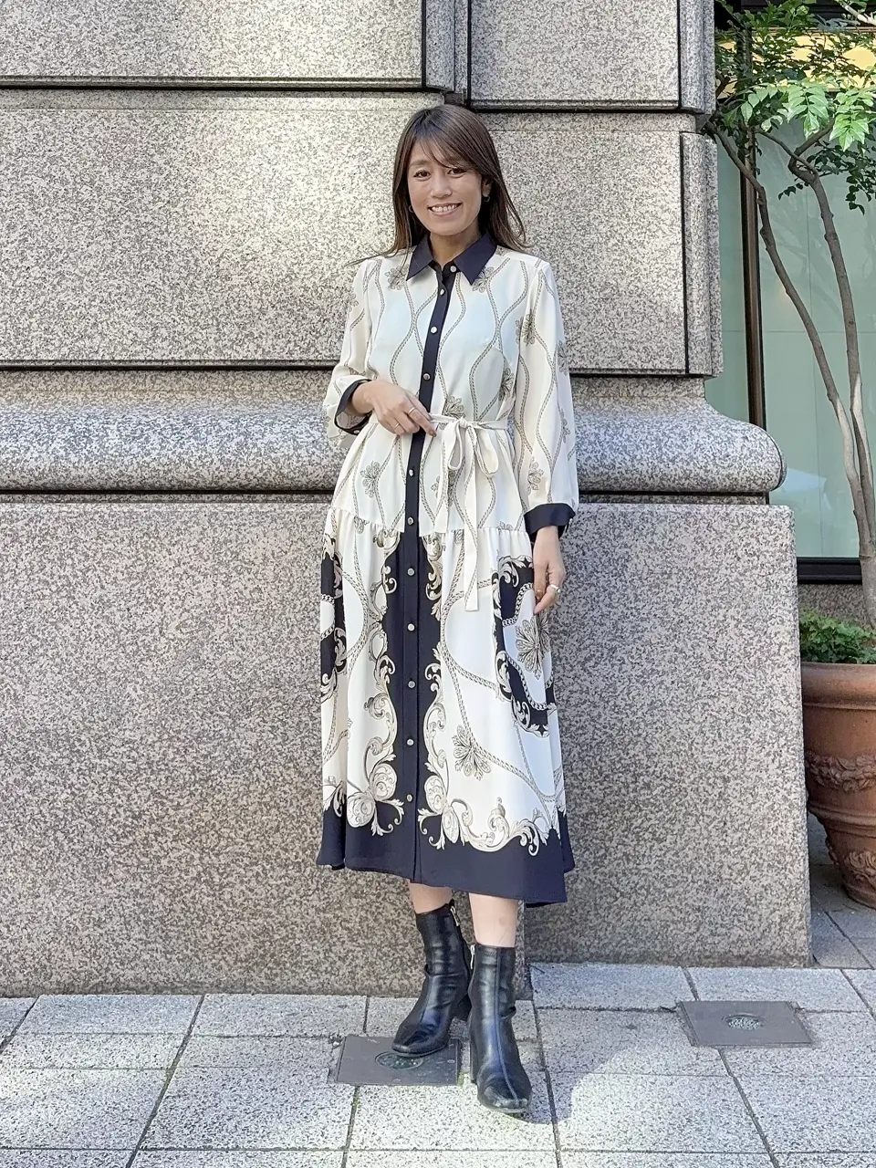 GRACE CONTINENTAL yukimi yonee コーディネート画像