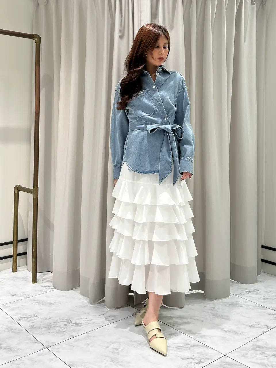 GRACE CONTINENTAL 志田　悠 コーディネート画像