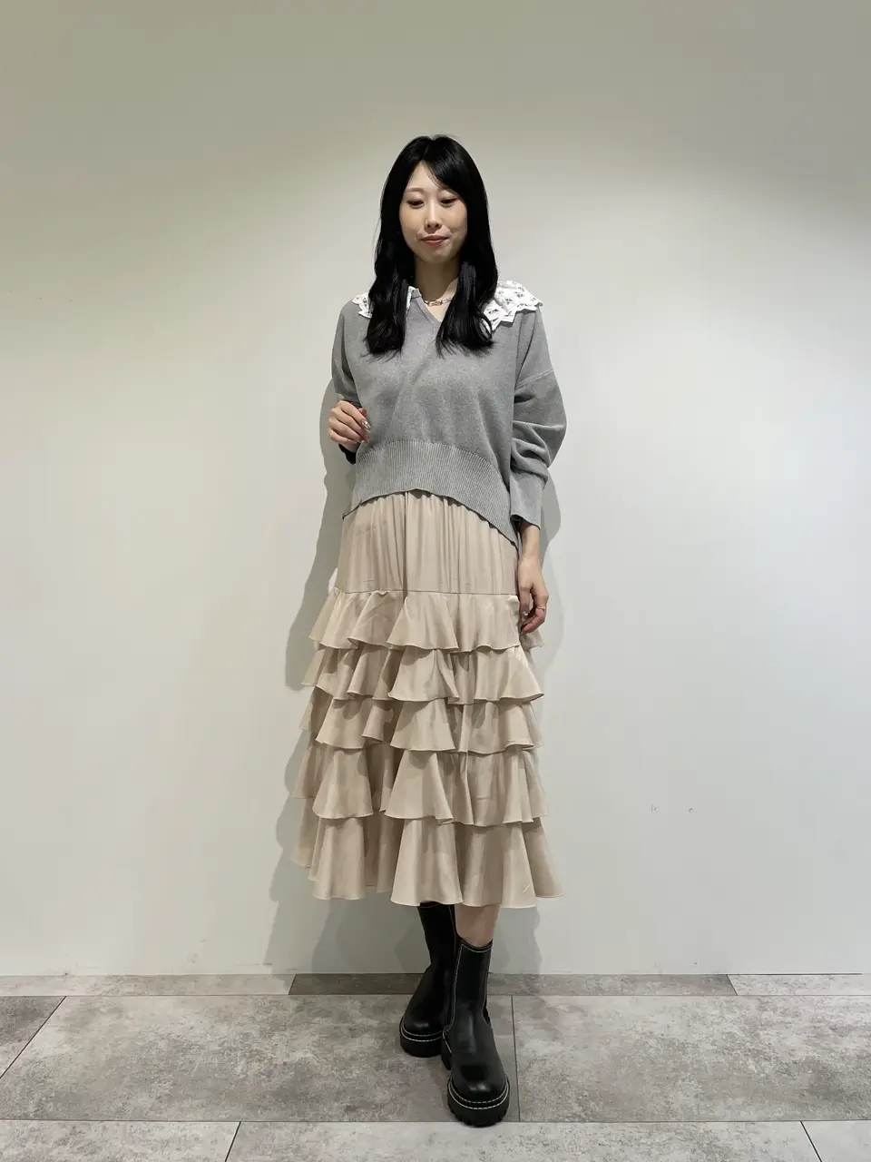 GRACE CONTINENTAL 端場 わかな コーディネート画像