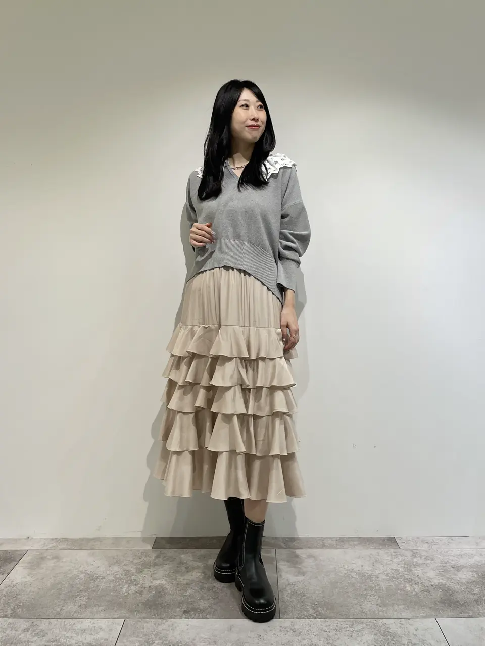 GRACE CONTINENTAL 端場 わかな コーディネート画像