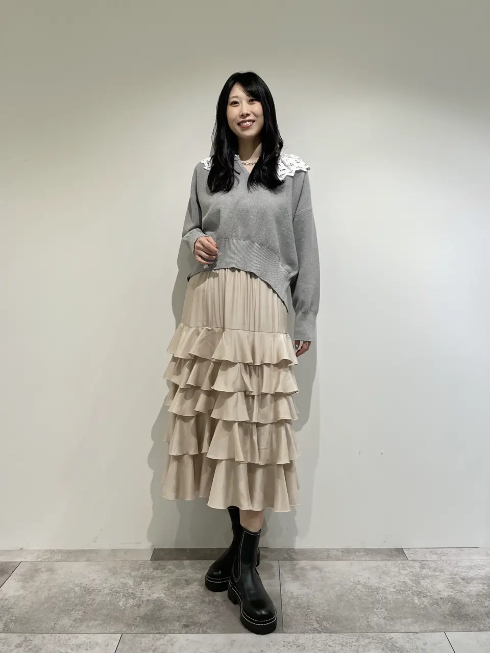 GRACE CONTINENTAL 端場 わかな コーディネート画像