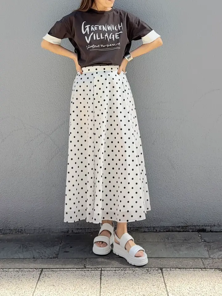 GRACE CONTINENTAL yukimi yonee コーディネート画像