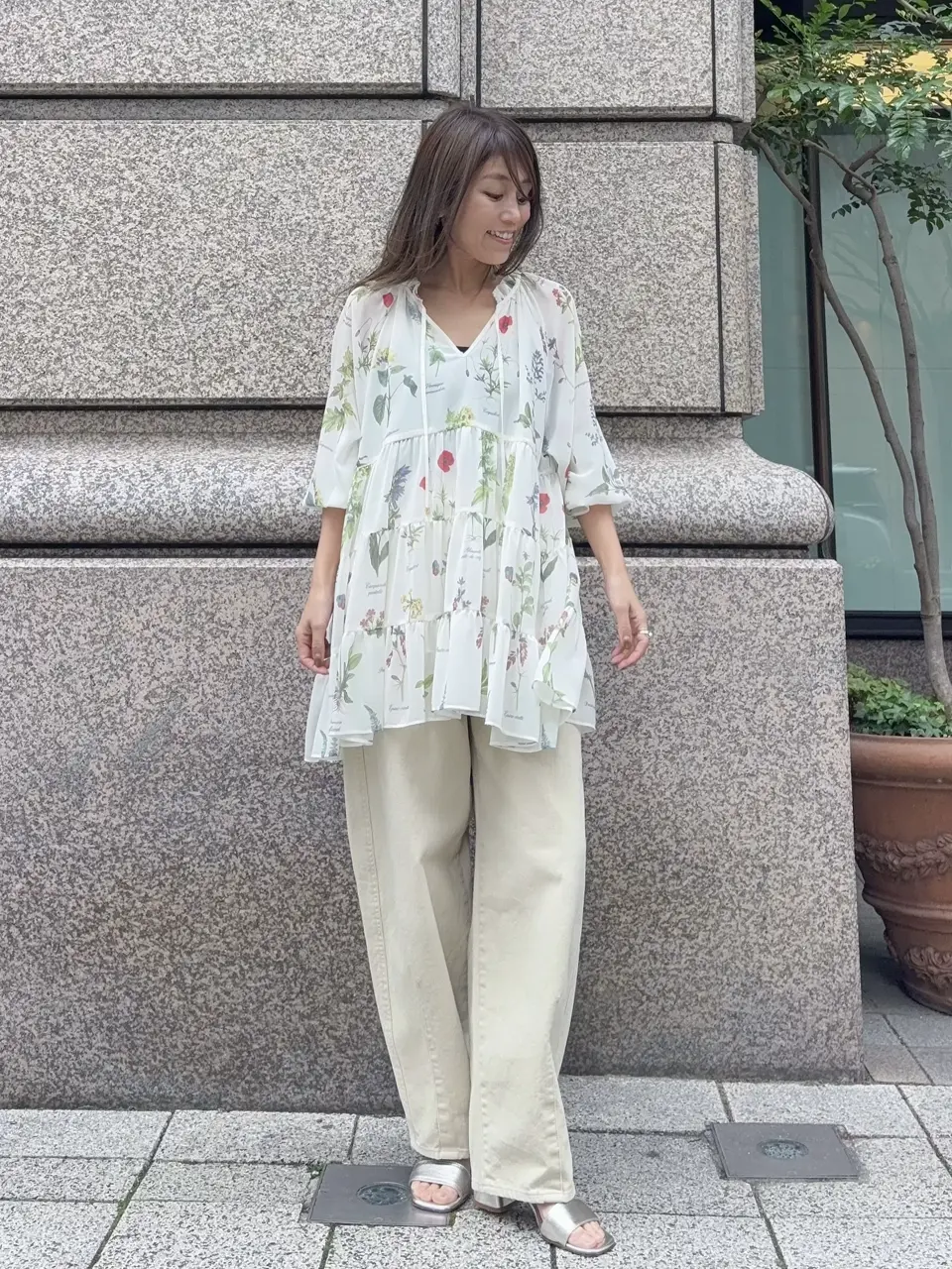 GRACE CONTINENTAL yukimi yonee コーディネート画像