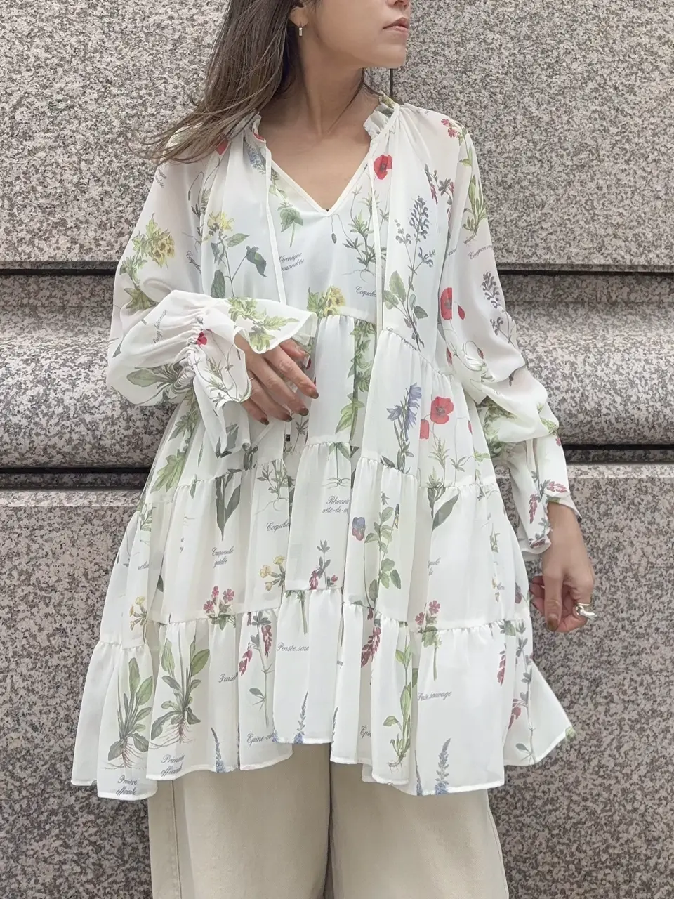 GRACE CONTINENTAL yukimi yonee コーディネート画像