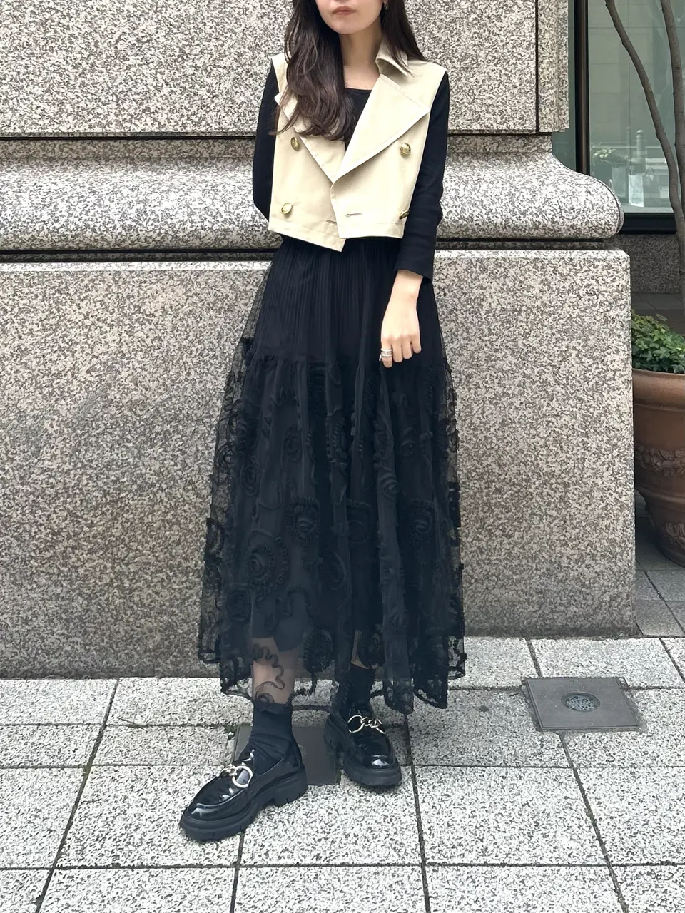 GRACE CONTINENTAL ERINA KATO コーディネート画像