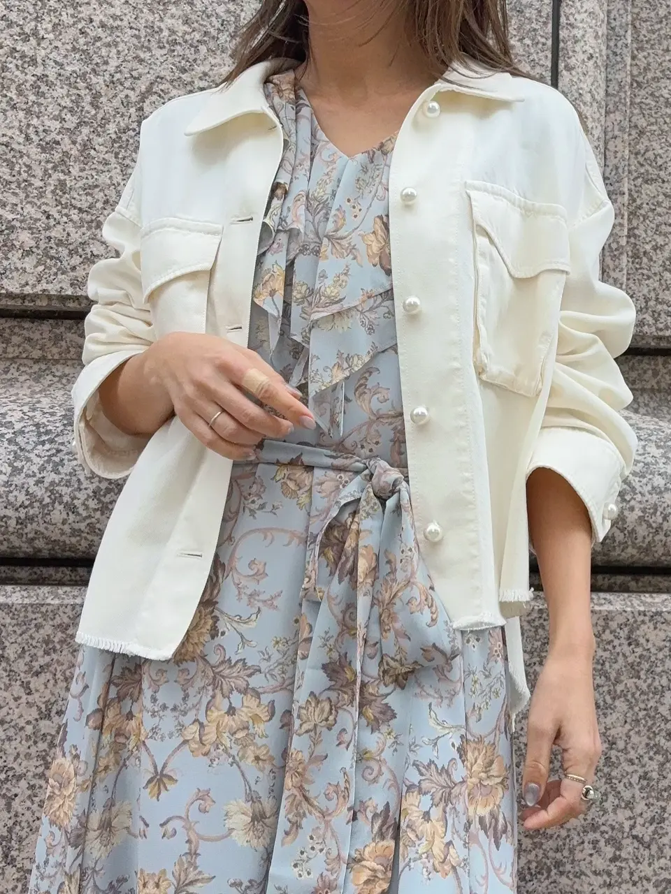 GRACE CONTINENTAL yukimi yonee コーディネート画像