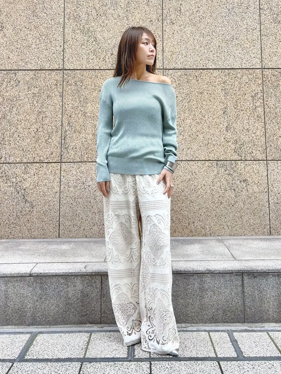 GRACE CONTINENTAL yukimi yonee コーディネート画像