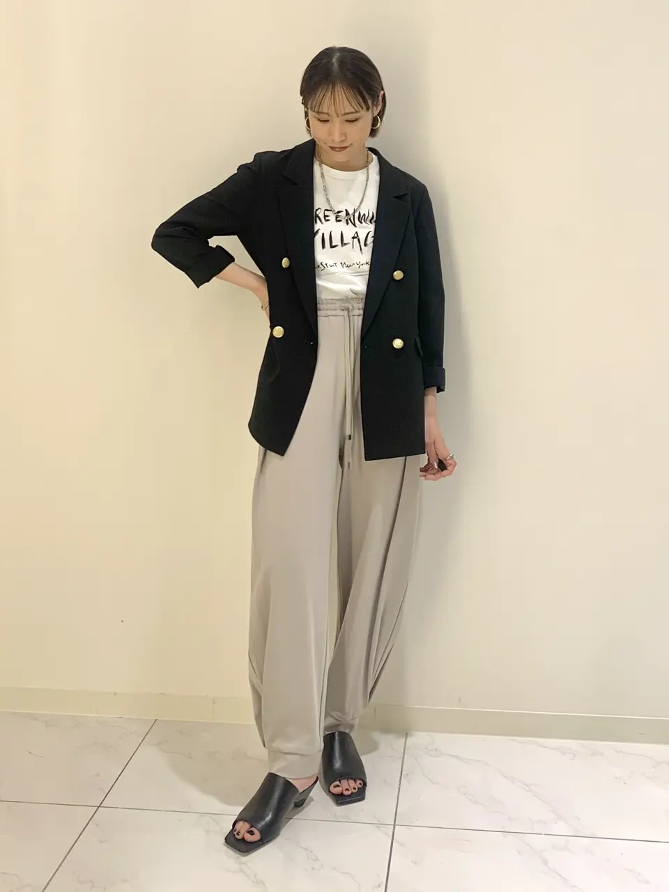  haruka iwasaki コーディネート画像