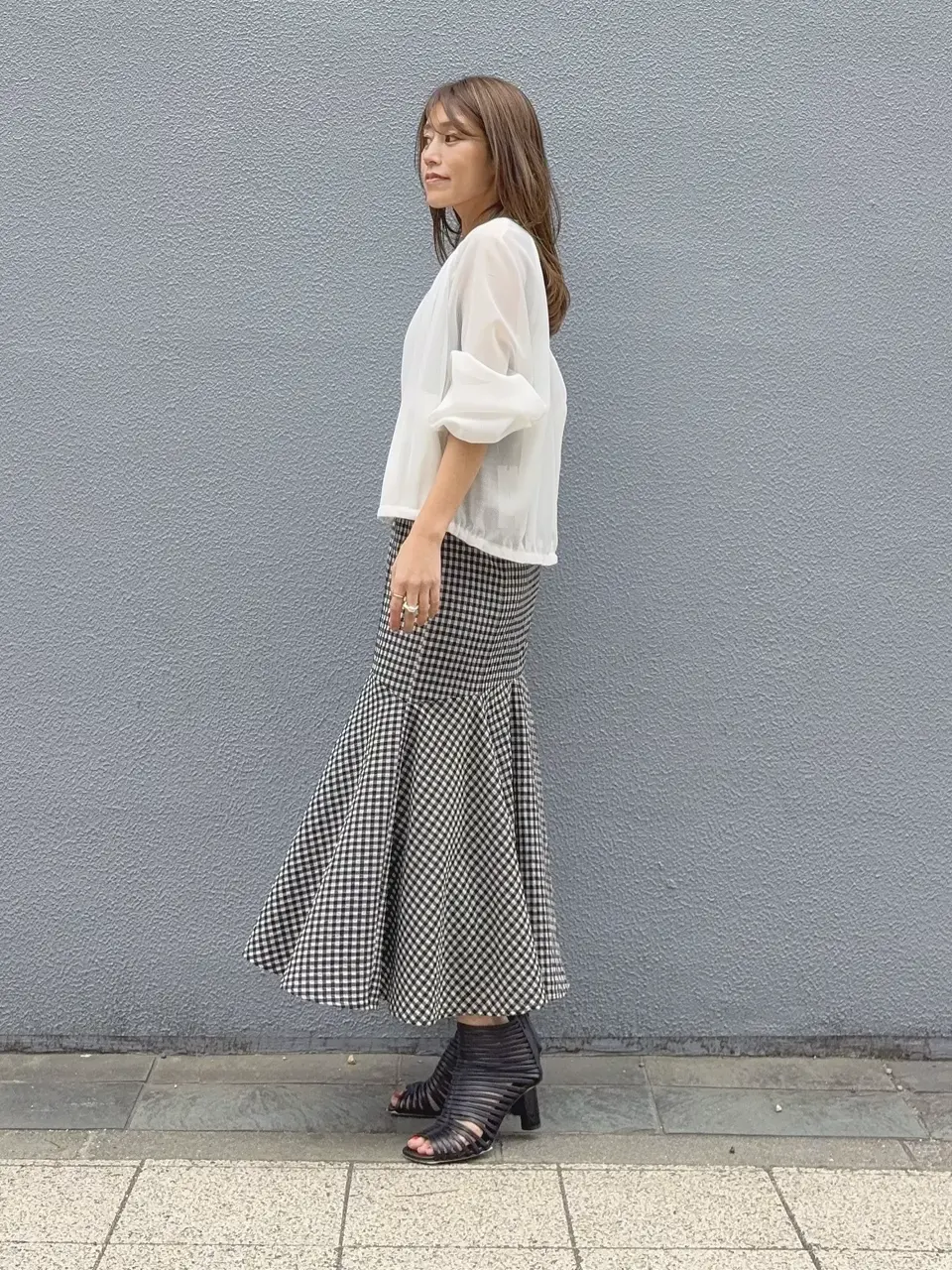 GRACE CONTINENTAL yukimi yonee コーディネート画像