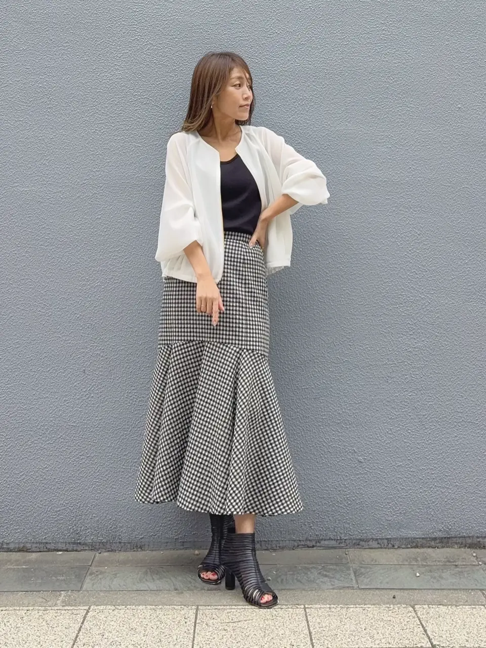 GRACE CONTINENTAL yukimi yonee コーディネート画像