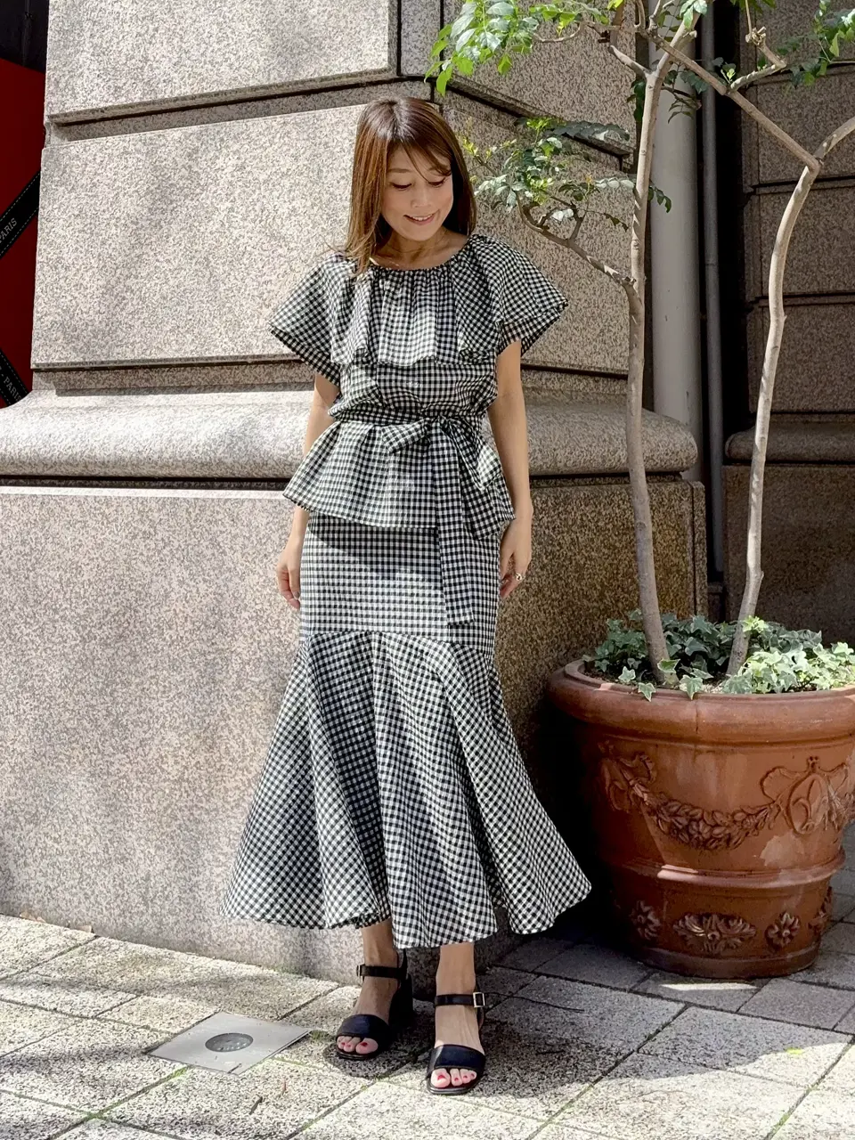 GRACE CONTINENTAL yukimi yonee コーディネート画像