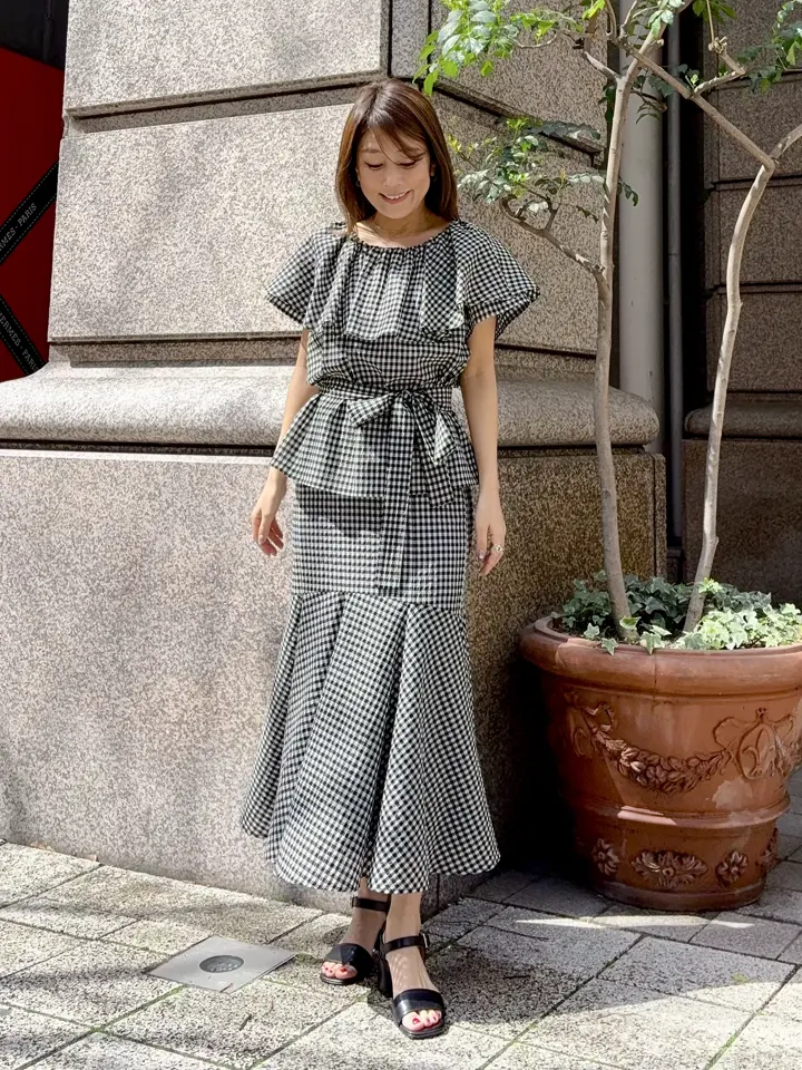 GRACE CONTINENTAL yukimi yonee コーディネート画像