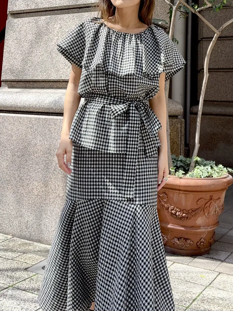 GRACE CONTINENTAL yukimi yonee コーディネート画像