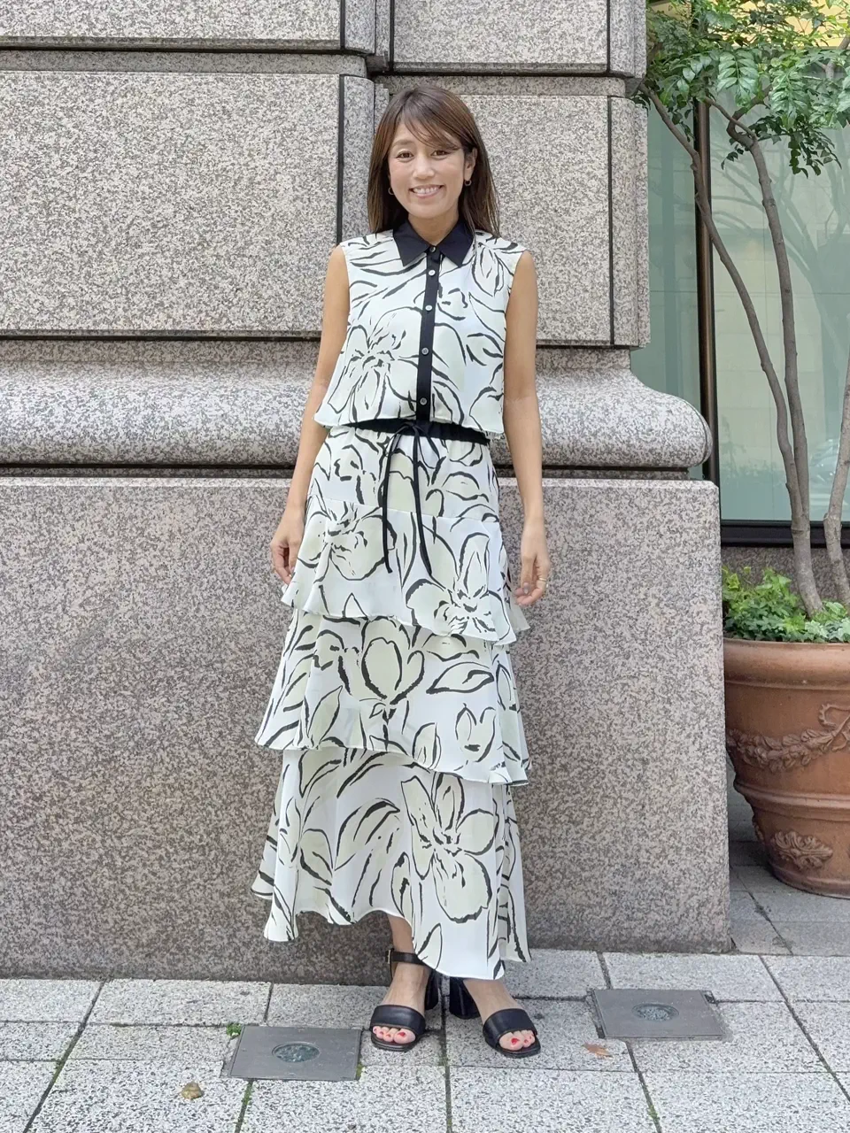 GRACE CONTINENTAL yukimi yonee コーディネート画像