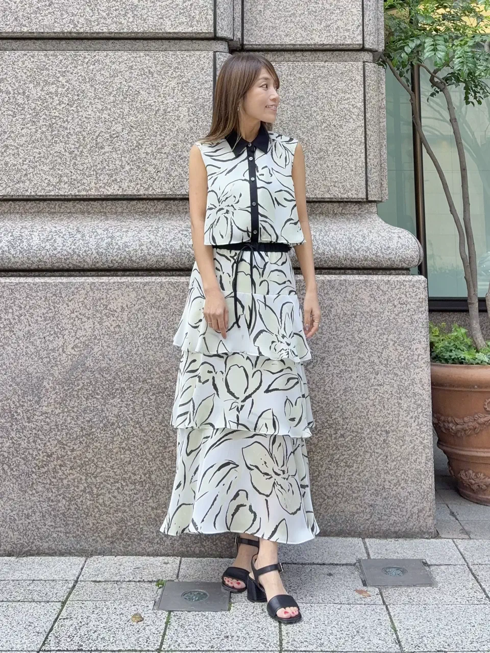 GRACE CONTINENTAL yukimi yonee コーディネート画像