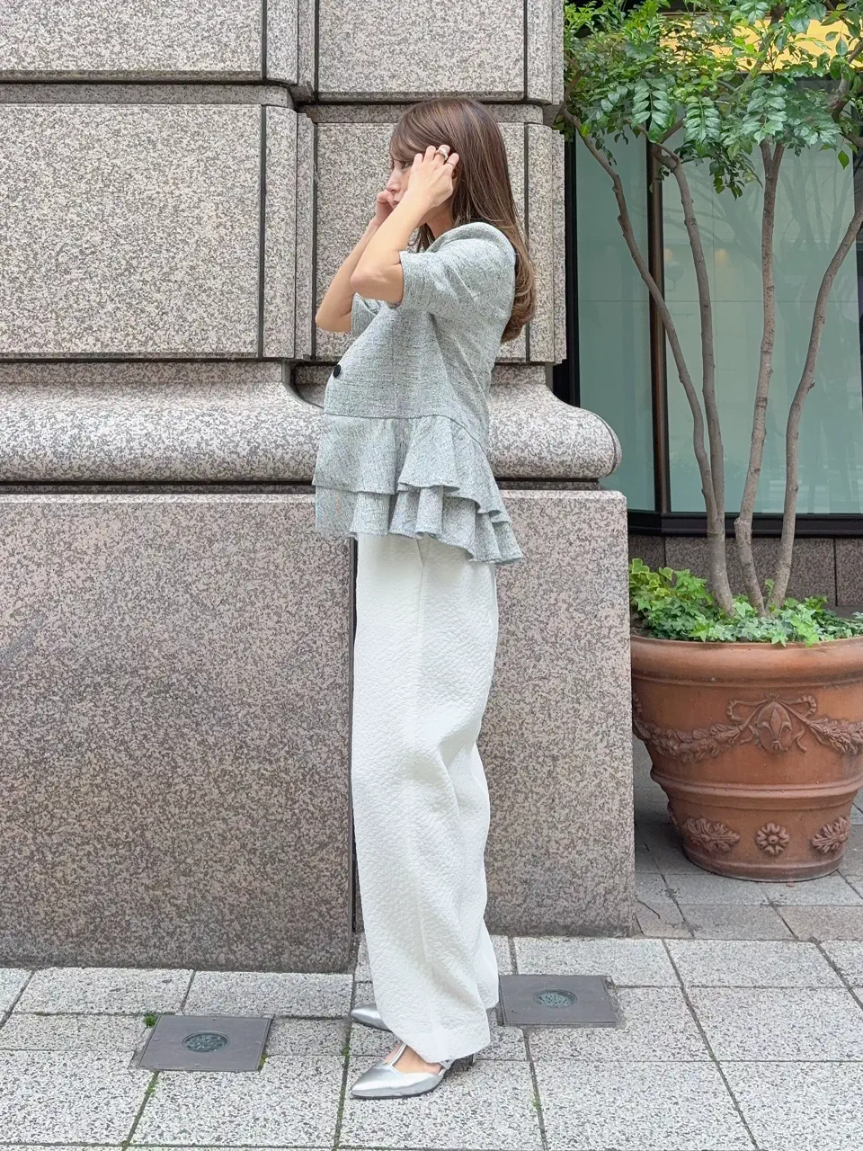 GRACE CONTINENTAL yukimi yonee コーディネート画像