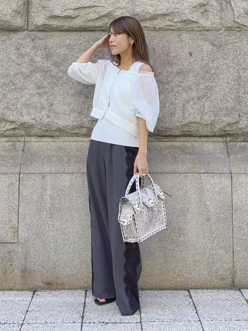 GRACE CONTINENTAL yukimi yonee コーディネート画像