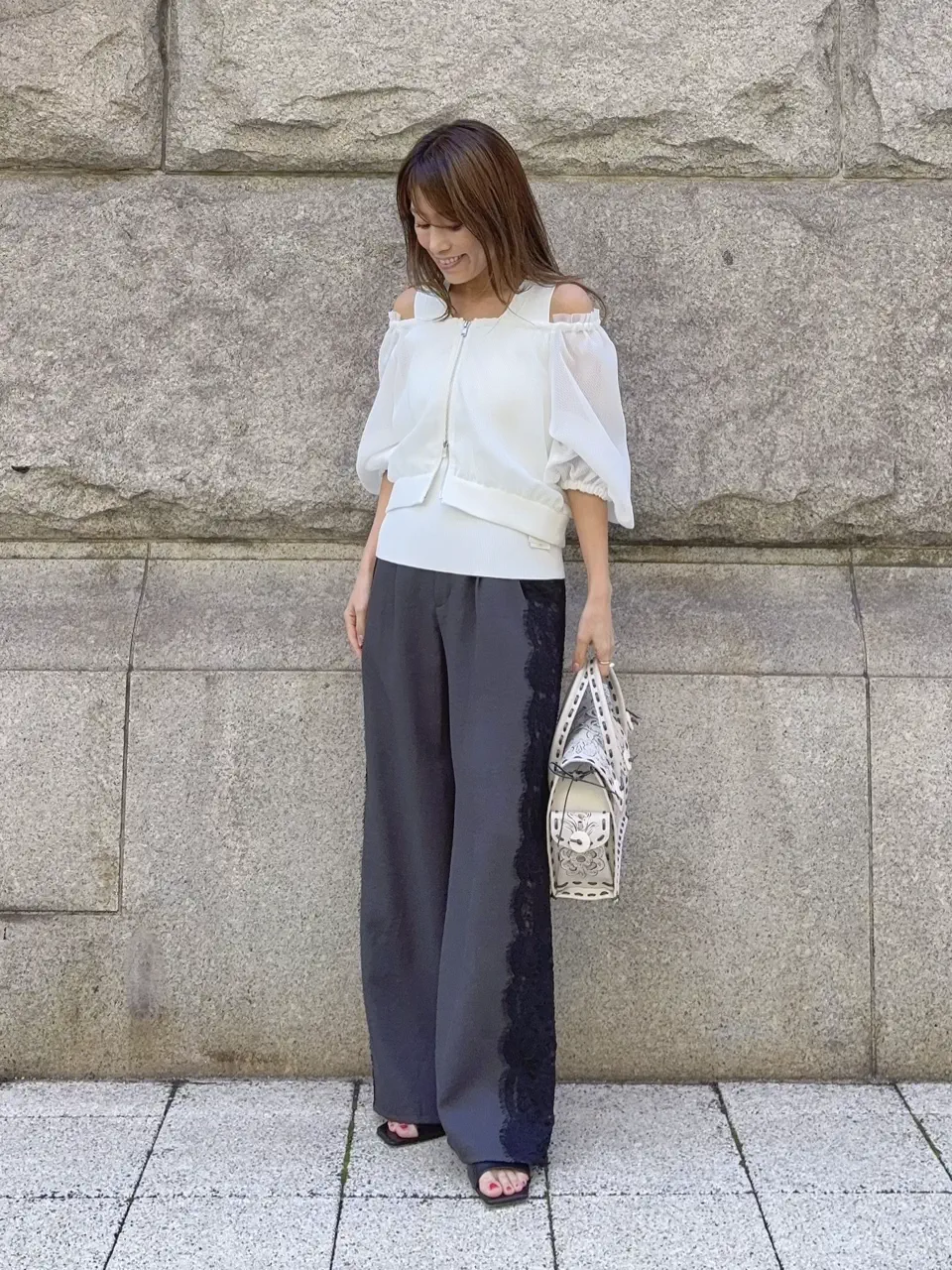 GRACE CONTINENTAL yukimi yonee コーディネート画像