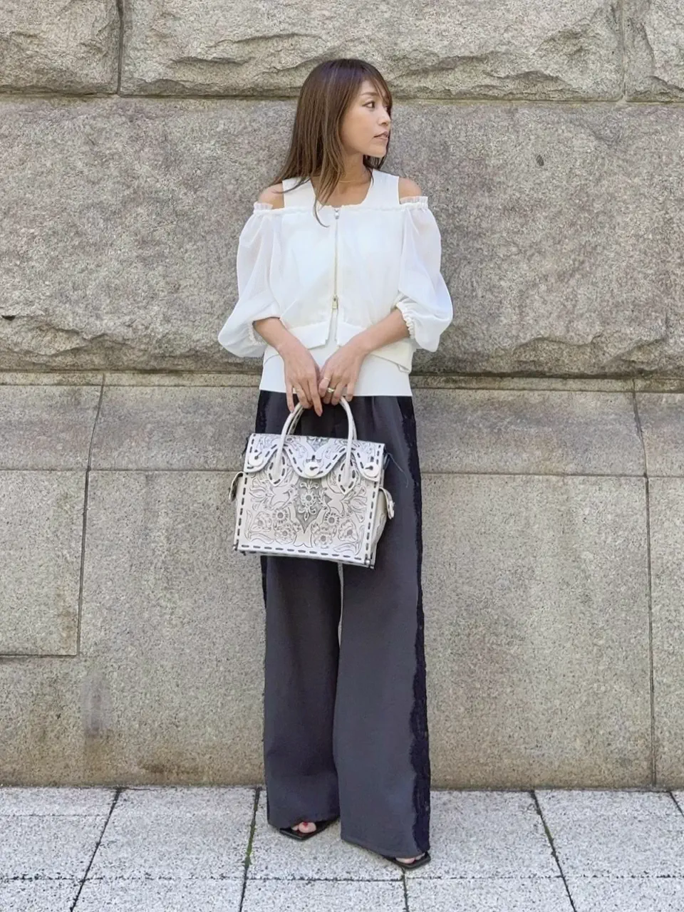 GRACE CONTINENTAL yukimi yonee コーディネート画像