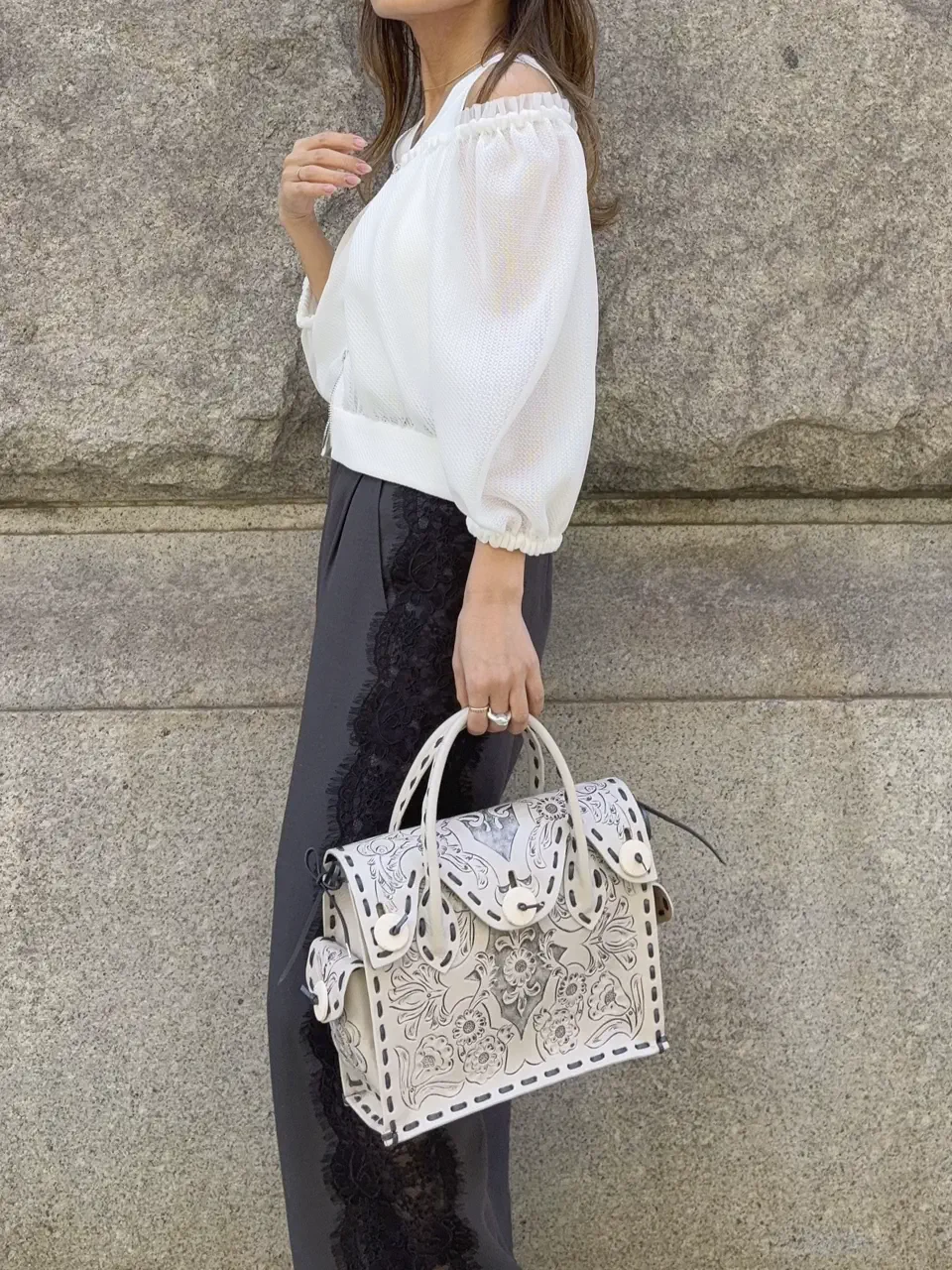 GRACE CONTINENTAL yukimi yonee コーディネート画像