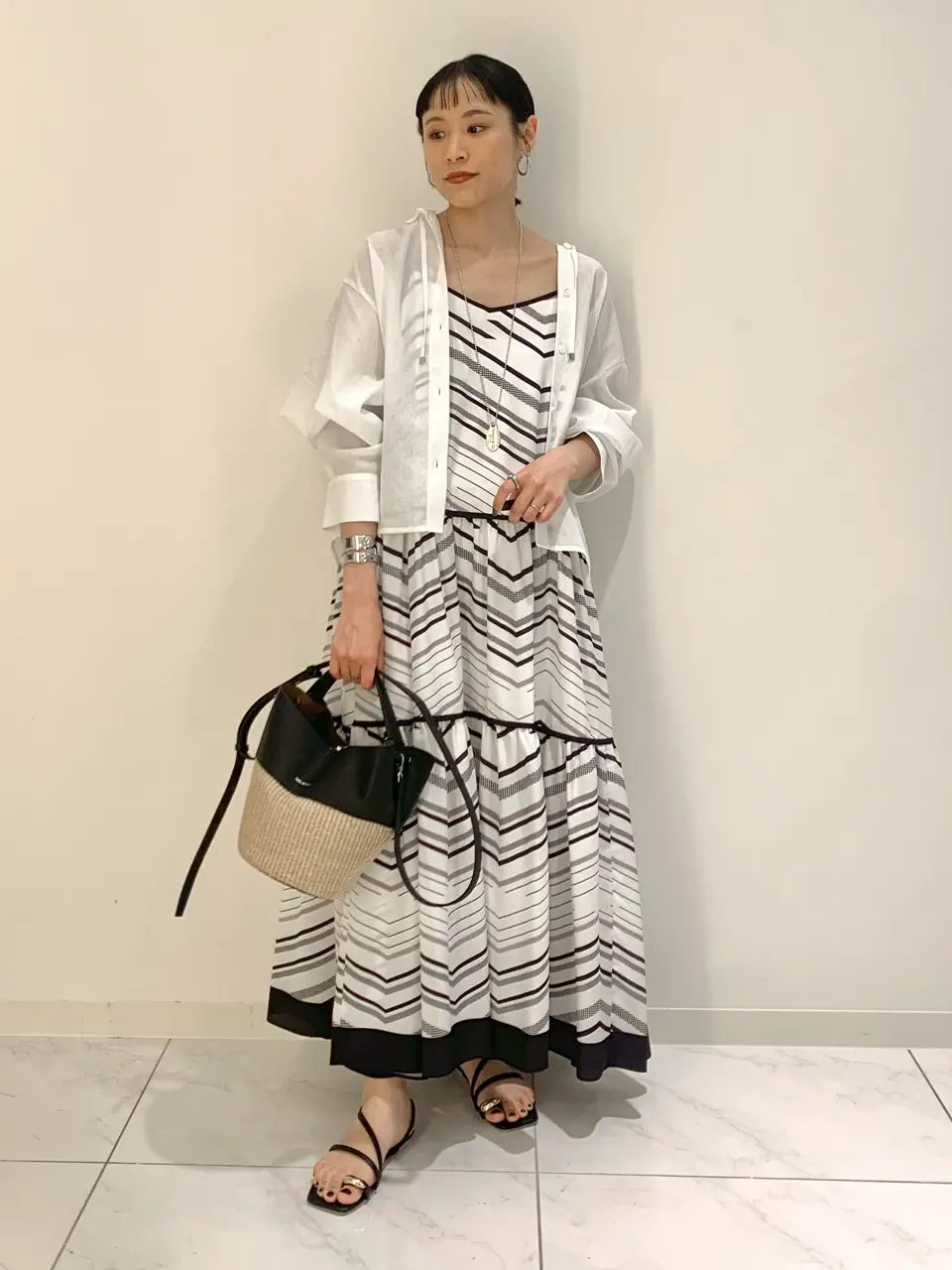  haruka iwasaki コーディネート画像