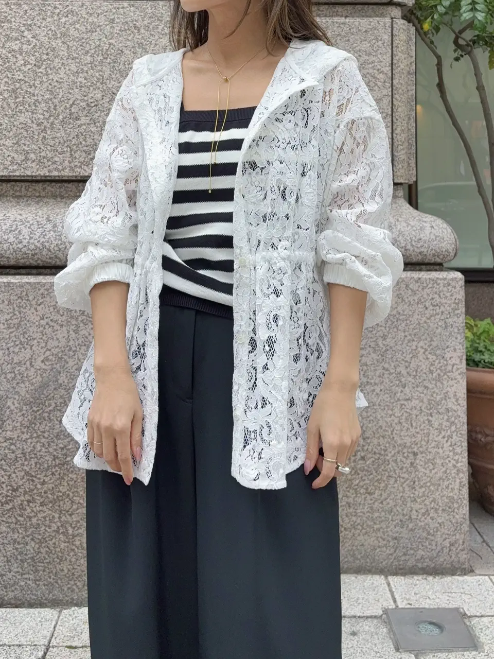 GRACE CONTINENTAL yukimi yonee コーディネート画像