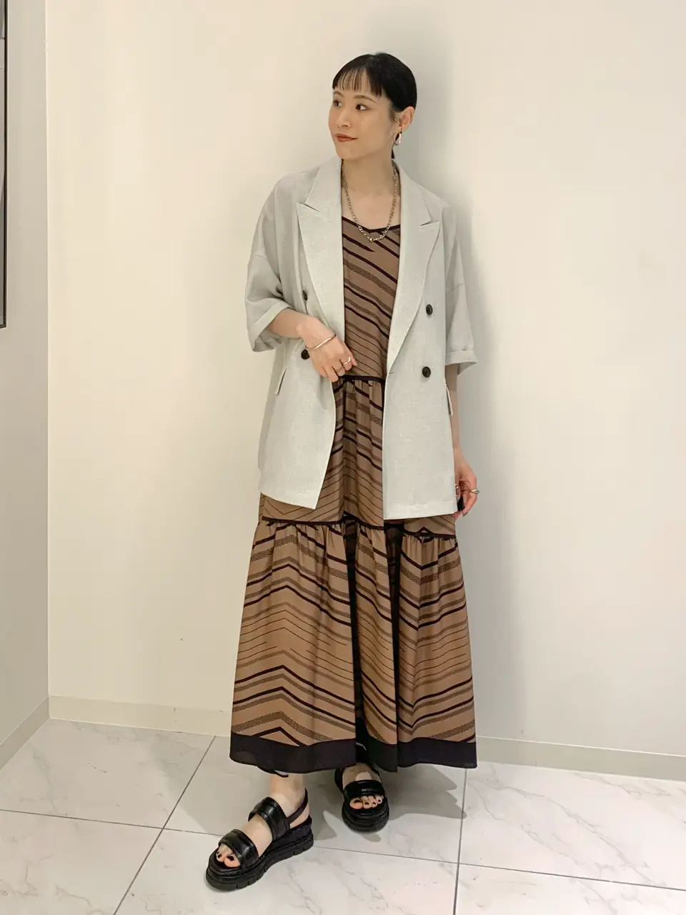 GRACE CONTINENTAL haruka iwasaki コーディネート画像