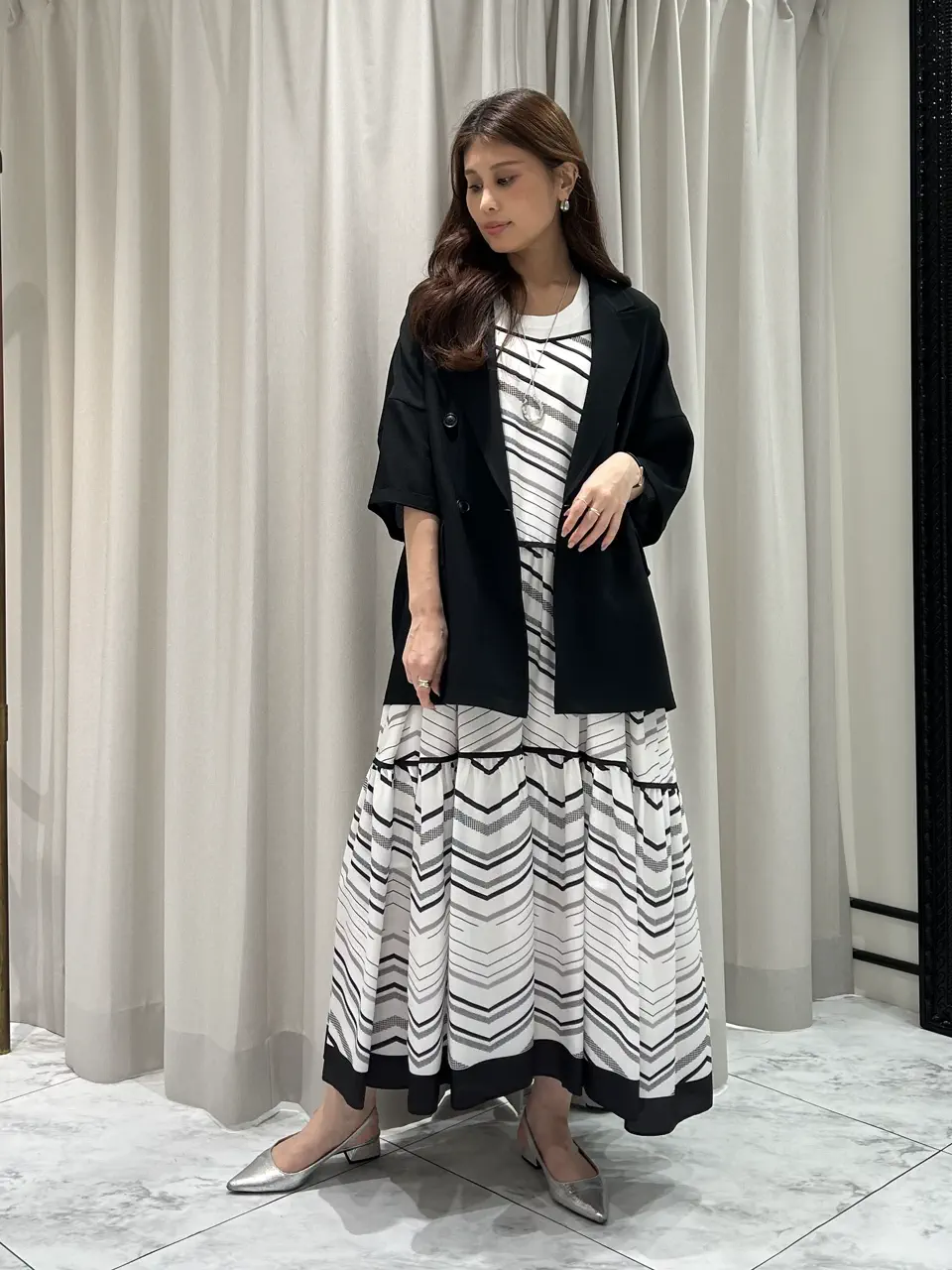 GRACE CONTINENTAL 志田　悠 コーディネート画像