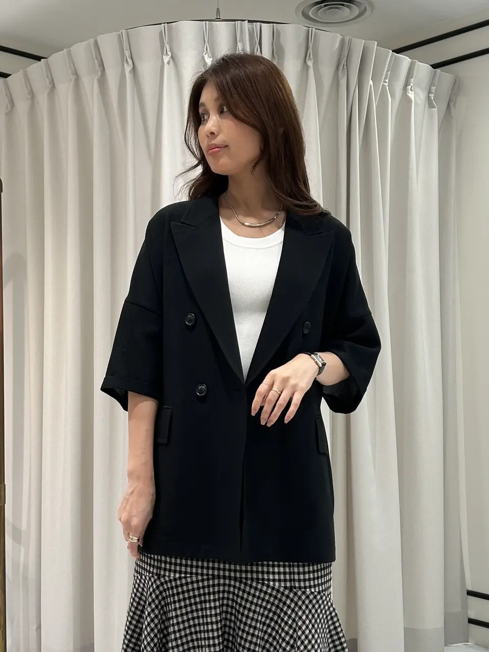 GRACE CONTINENTAL 志田　悠 コーディネート画像