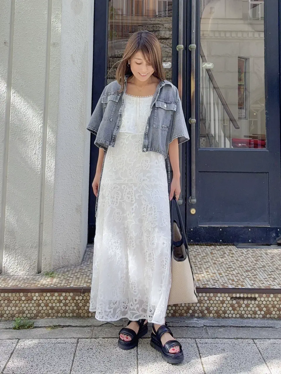 GRACE CONTINENTAL yukimi yonee コーディネート画像