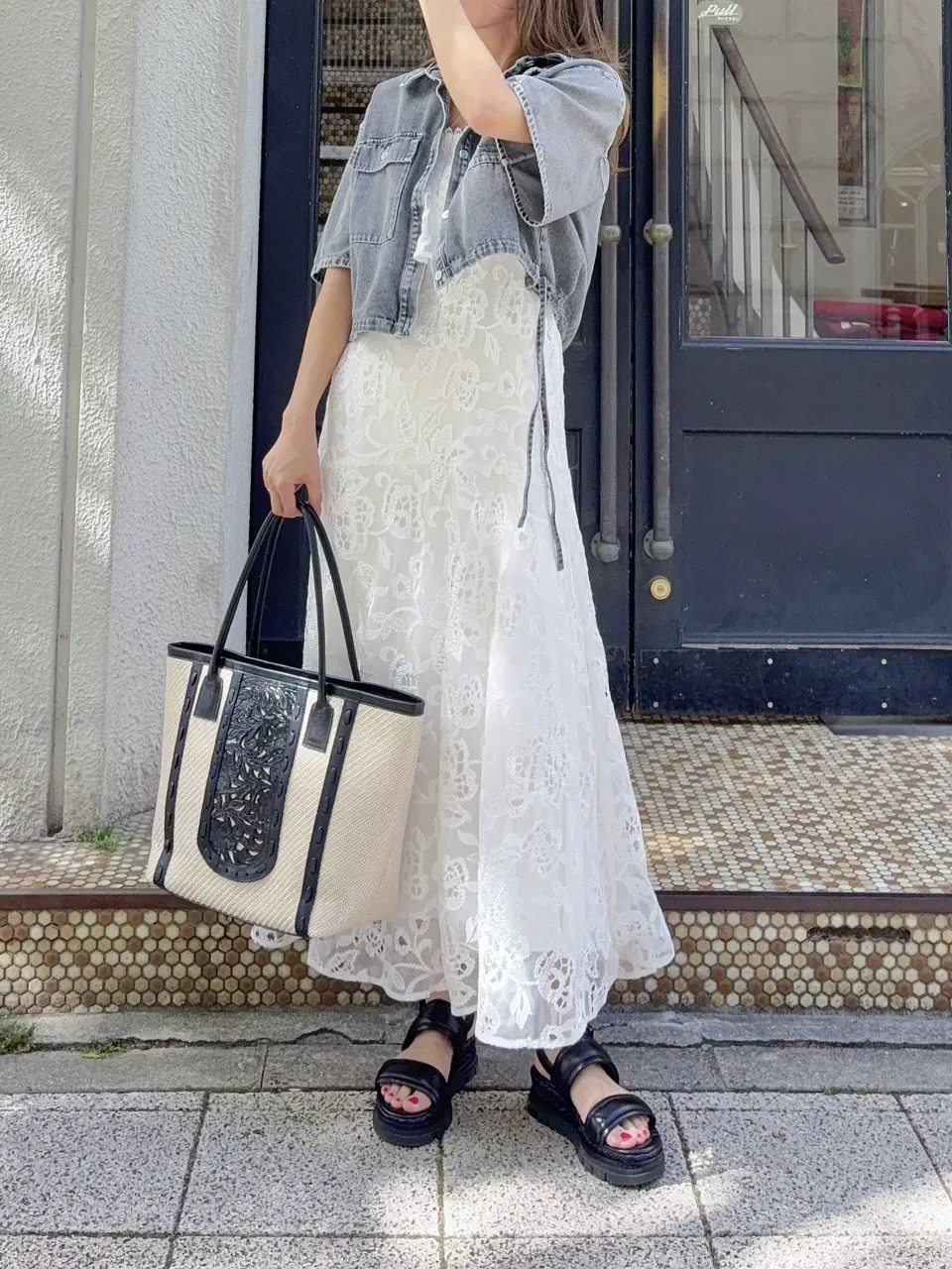 GRACE CONTINENTAL yukimi yonee コーディネート画像