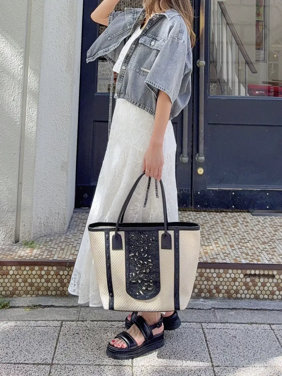 GRACE CONTINENTAL yukimi yonee コーディネート画像