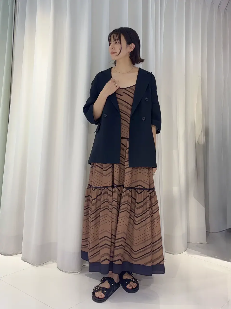 GRACE CONTINENTAL Hikaru Okada コーディネート画像