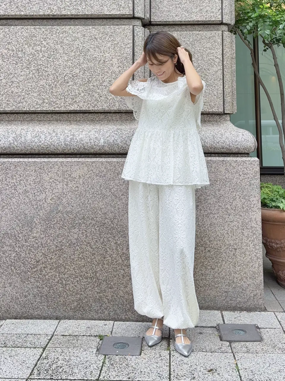 GRACE CONTINENTAL yukimi yonee コーディネート画像