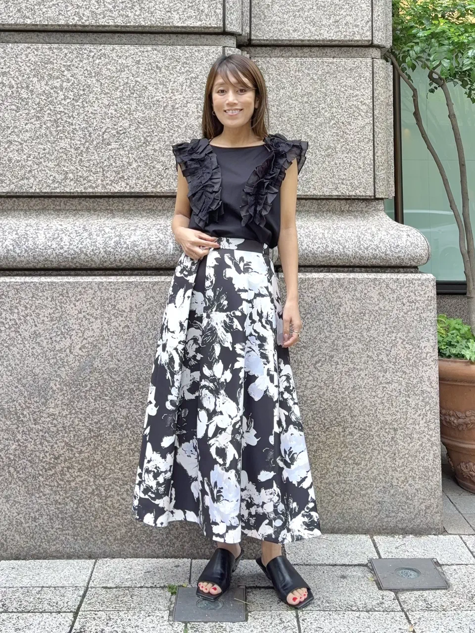 GRACE CONTINENTAL yukimi yonee コーディネート画像