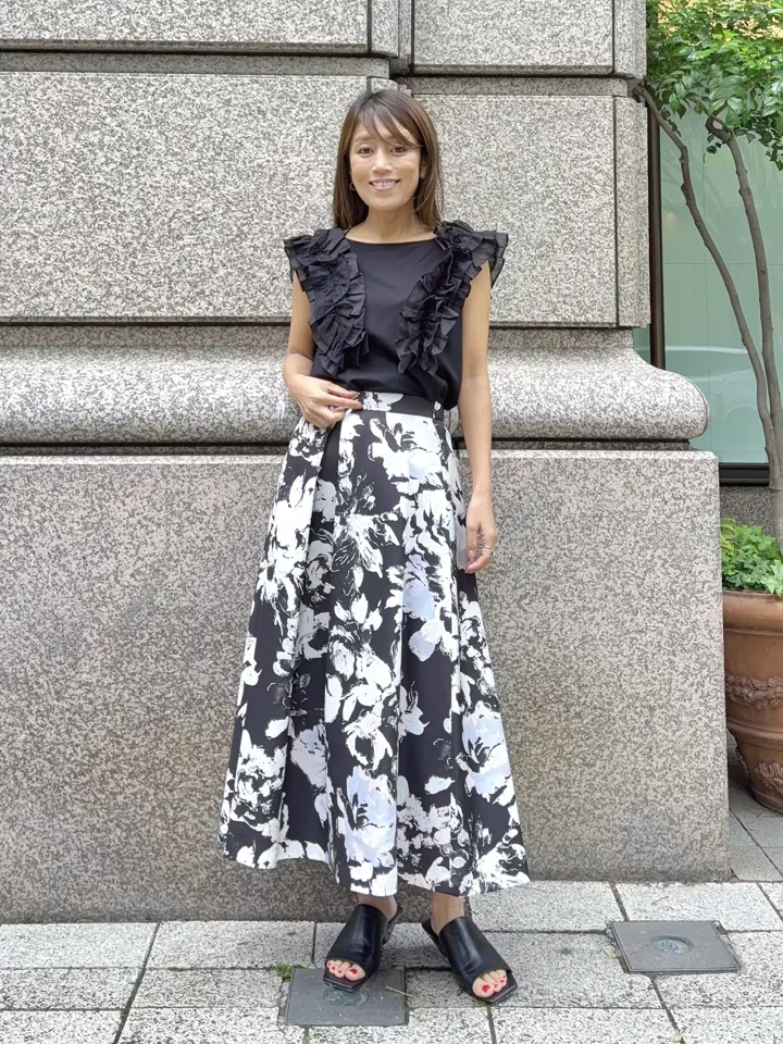 GRACE CONTINENTAL yukimi yonee コーディネート画像